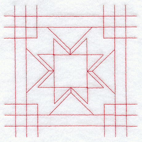 Mother's Fancy Quilting Square (Double Run)