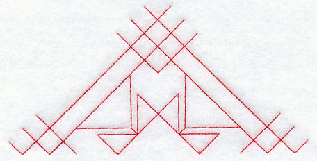 Mother's Fancy Quilting Half Square (Double Run)