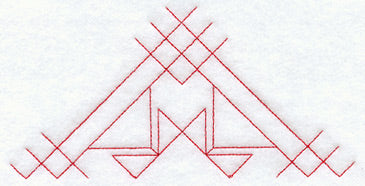 Mother's Fancy Quilting Half Square (Double Run)