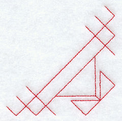 Mother's Fancy Quilting Quarter Square (Double Run)