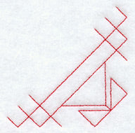 Mother's Fancy Quilting Quarter Square (Double Run)