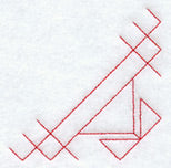 Mother's Fancy Quilting Quarter Square (Double Run)