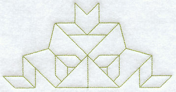 Sagebud Quilting Half Square (Double Run)