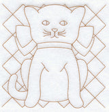 Calico Cat Quilting Square (Double Run)