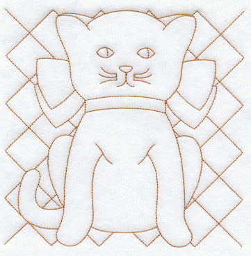 Calico Cat Quilting Square (Double Run)