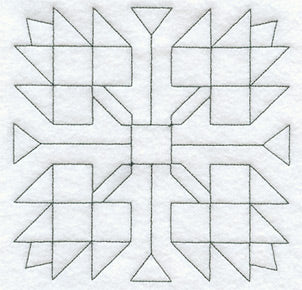 Maple Leaf Quilting Square (Double Run)