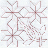 Peony Quilting Square (Double Run)