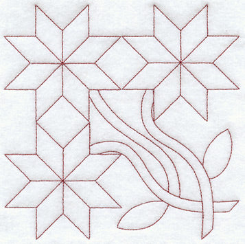 Peony Quilting Square (Double Run)