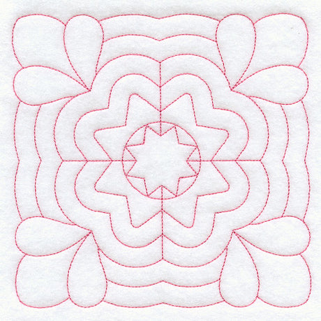 Mountain Rose Quilting Square (Double Run)