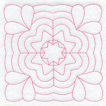 Mountain Rose Quilting Square (Double Run)