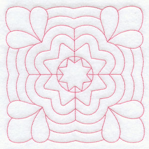 Mountain Rose Quilting Square (Double Run)