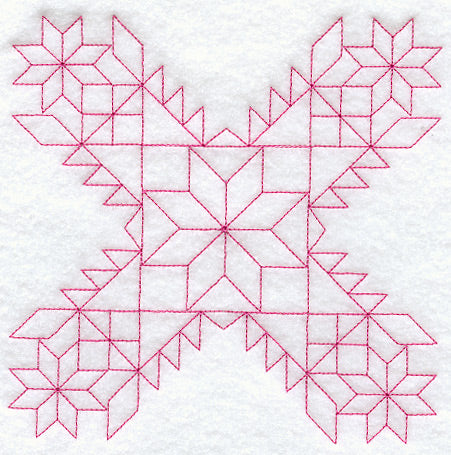 Haley's Comet Quilting Square (Double Run)