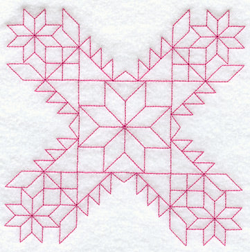 Haley's Comet Quilting Square (Double Run)