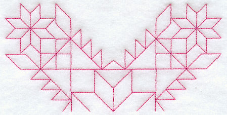 Haley's Comet Quilting Half Square (Double Run)