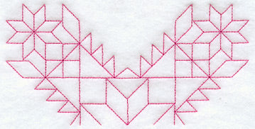 Haley's Comet Quilting Half Square (Double Run)