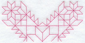 Haley's Comet Quilting Half Square (Double Run)