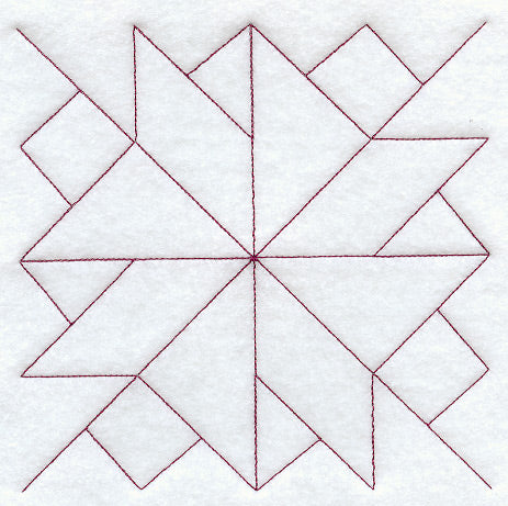 Twisted Star Quilting Square (Double Run)