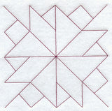 Twisted Star Quilting Square (Double Run)