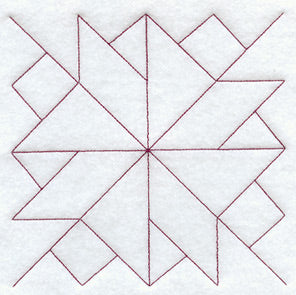 Twisted Star Quilting Square (Double Run)
