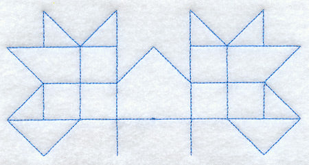 Spring Burst Quilting Half Square (Double Run)