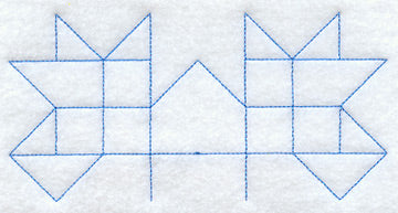 Spring Burst Quilting Half Square (Double Run)