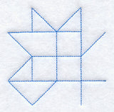 Spring Burst Quilting Quarter Square (Double Run)