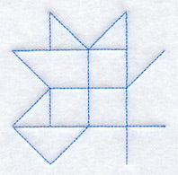 Spring Burst Quilting Quarter Square (Double Run)