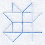 Spring Burst Quilting Quarter Square (Double Run)