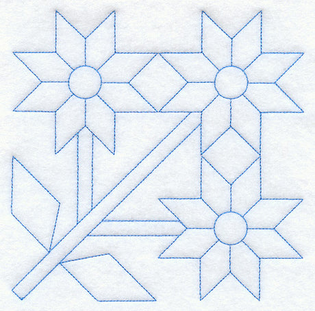 Sunflower 2 Quilting Square (Double Run)