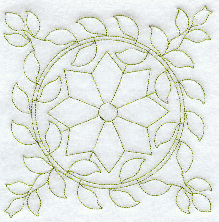 Virginia Wreath Quilting Square (Double Run)