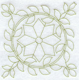 Virginia Wreath Quilting Square (Double Run)
