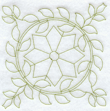 Virginia Wreath Quilting Square (Double Run)