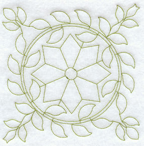 Virginia Wreath Quilting Square (Double Run)