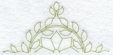 Virginia Wreath Quilting Half Square (Double Run)