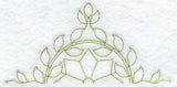 Virginia Wreath Quilting Half Square (Double Run)