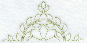 Virginia Wreath Quilting Half Square (Double Run)