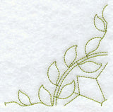 Virginia Wreath Quilting Quarter Square (Double Run)