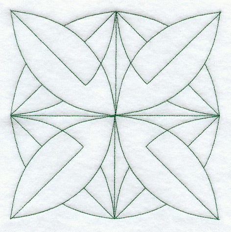Bay Leaf Quilting Square (Double Run)