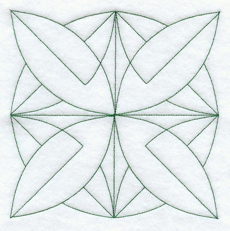 Bay Leaf Quilting Square (Double Run)