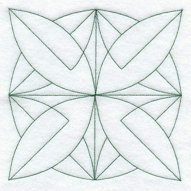 Bay Leaf Quilting Square (Double Run)