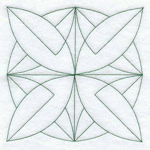 Bay Leaf Quilting Square (Double Run)