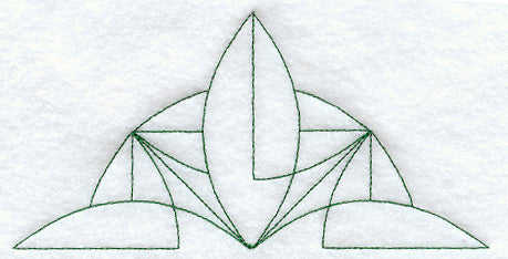 Bay Leaf Quilting Half Square (Double Run)