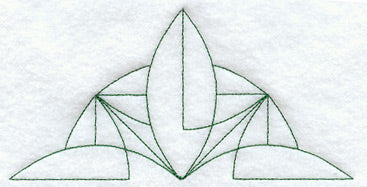 Bay Leaf Quilting Half Square (Double Run)