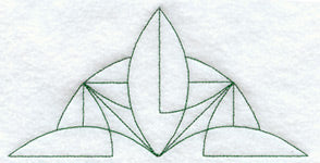 Bay Leaf Quilting Half Square (Double Run)