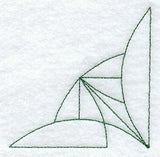 Bay Leaf Quilting Quarter Square (Double Run)