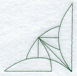 Bay Leaf Quilting Quarter Square (Double Run)