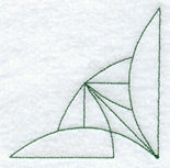 Bay Leaf Quilting Quarter Square (Double Run)