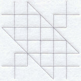 Jacob's Ladder Quilting Square (Double Run)