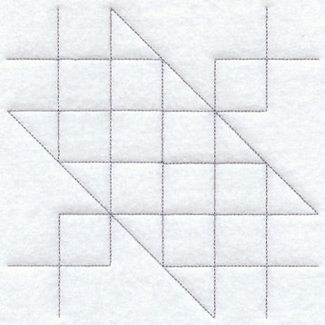 Jacob's Ladder Quilting Square (Double Run)