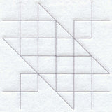 Jacob's Ladder Quilting Square (Double Run)